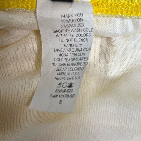 MOA Collection Butter Yellow Slim Fit Bodycon  Elastic Tube Midi Dress Small NEW - Picture 3 of 7